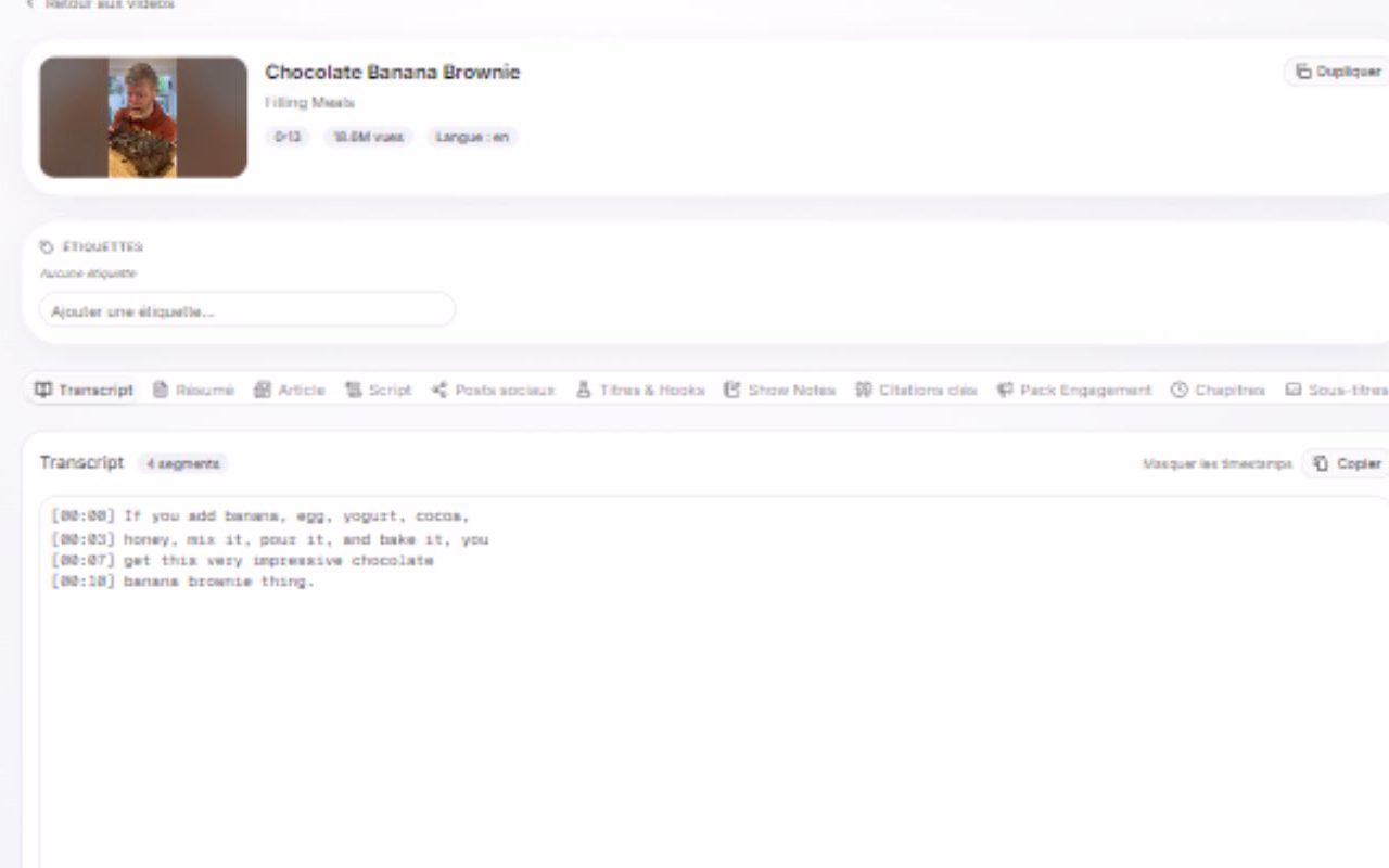 Video analysis in VidiaFlow