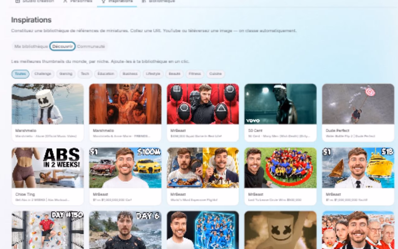 Inspiration and reuse tools in VidiaFlow